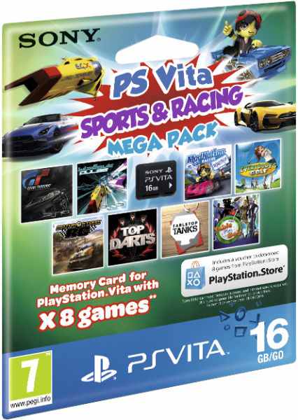 Memory Card 16 Gb Sports Racing Mega Pack 8 Juegos Sony P